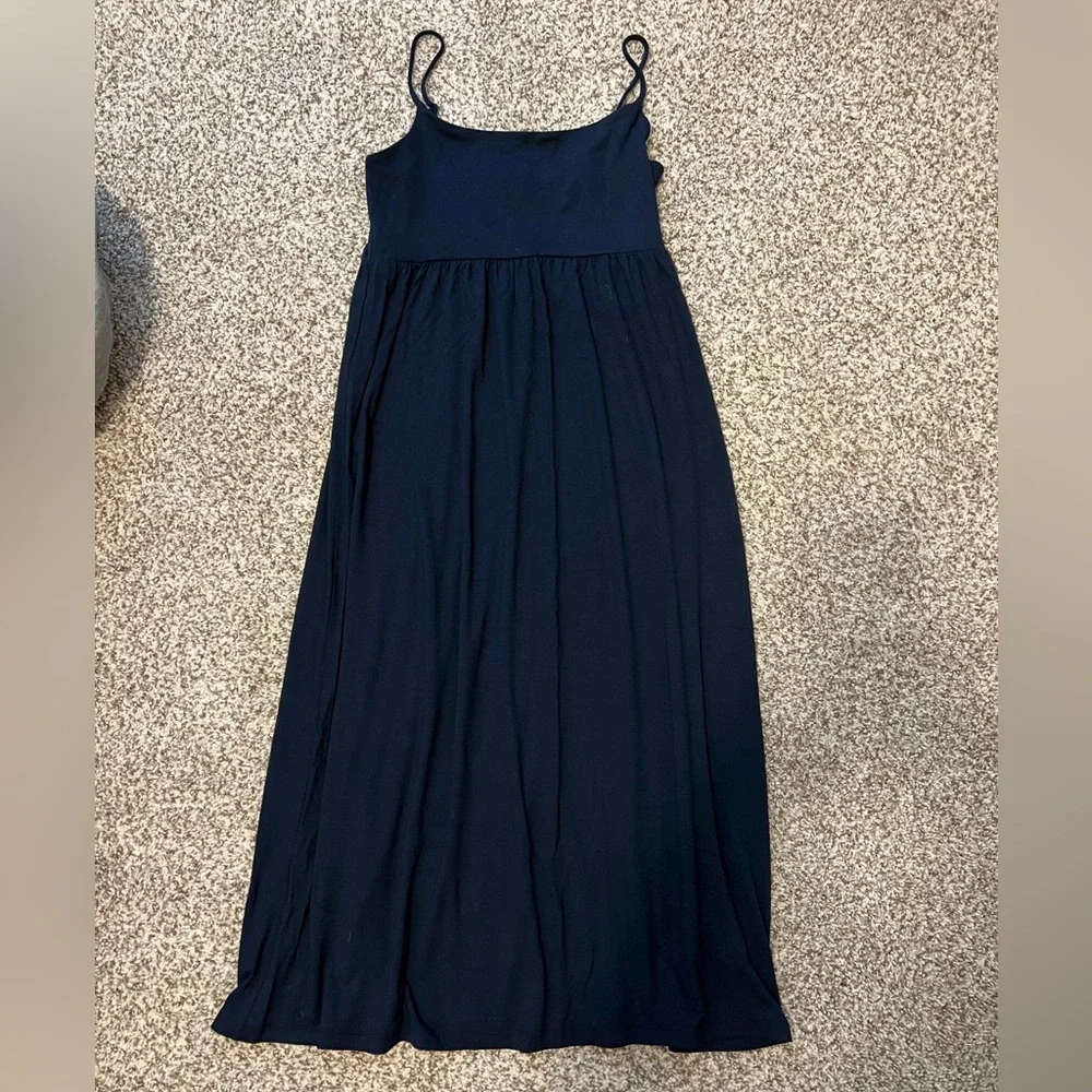 NWOT Old Navy Navy Blue Tank Midi Dress - Picture 1 of 6